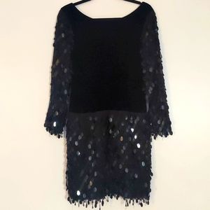 Black vintage Velvet dress